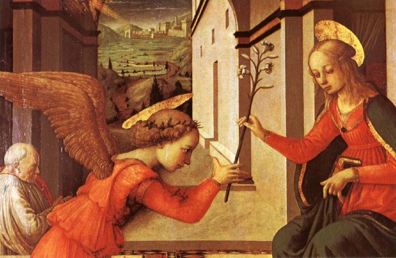 LIPPI, Filippino The Annunciation oil painting picture
